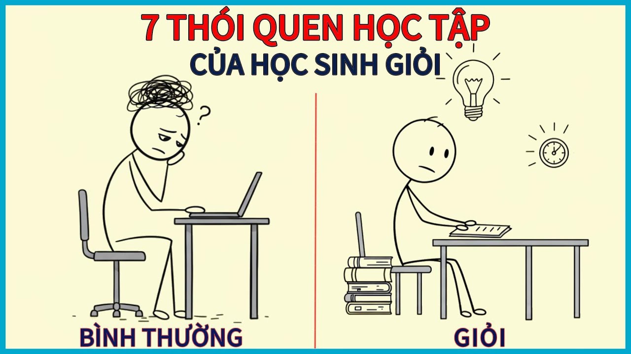 7 THÓI QUEN HỌC TẬP CỦA HỌC SINH GIỎI NHẤT LỚP