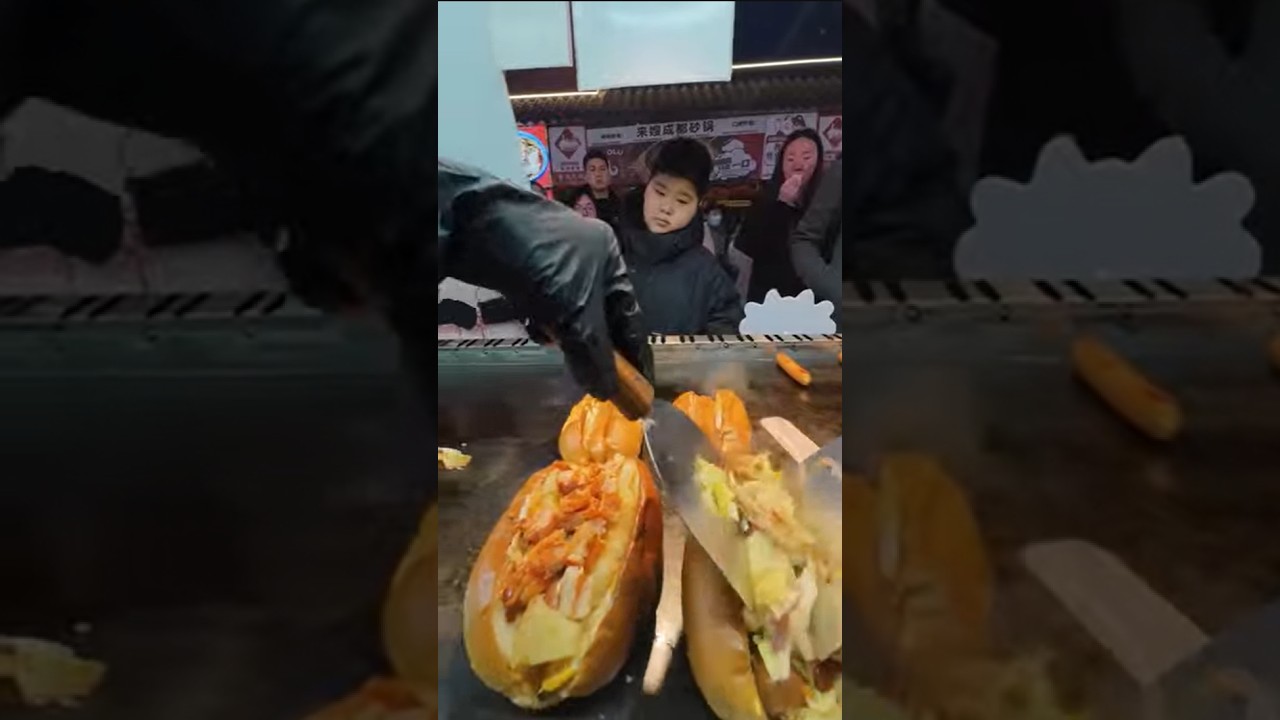 Uncut POV | Hot Dog Assembly with Crispy Corn & Mayo | Real-Time Vendor Rhythm