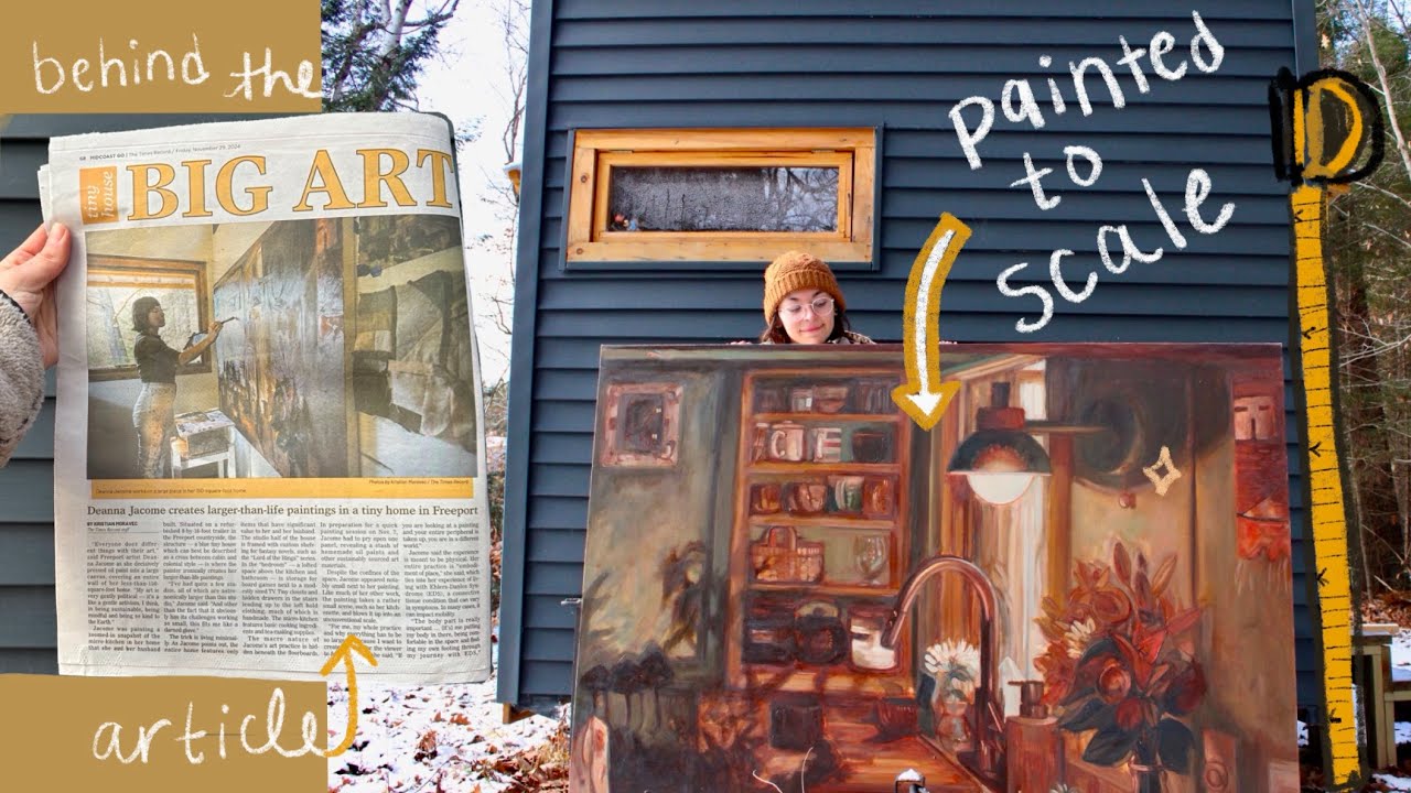 how I make BIG ART in our TINY house