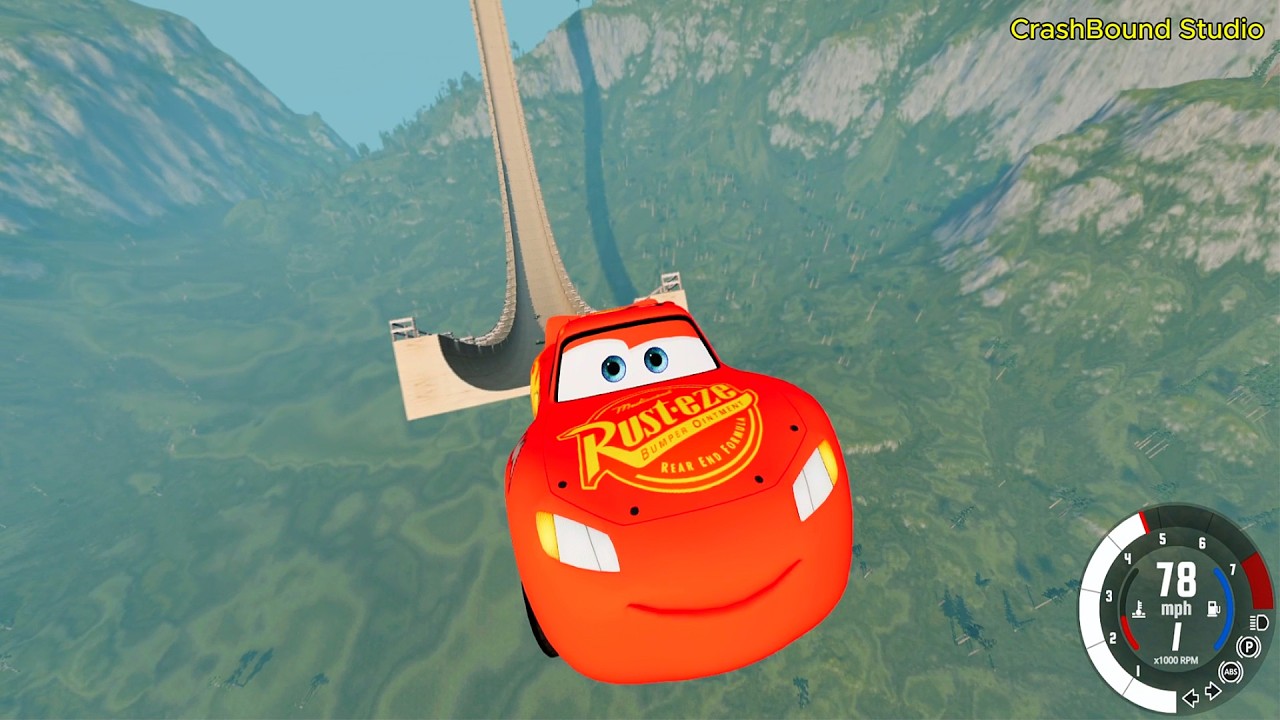 💥 Big vs Small Pixer Car Train Ramp Challenge – Satisfying Crashes in BeamNG Drive