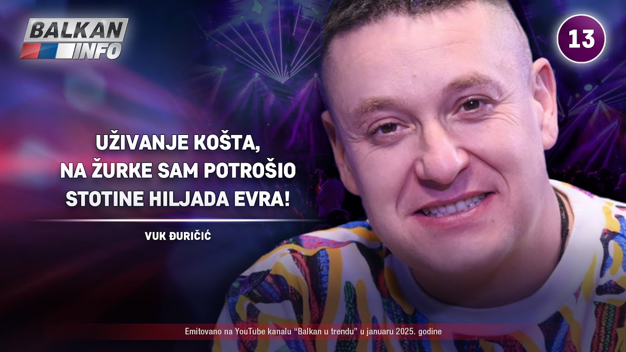 INTERVJU: Vuk Đuričić – Uživanje košta, na žurke sam potrošio stotine hiljada evra! (16.1.2025)
