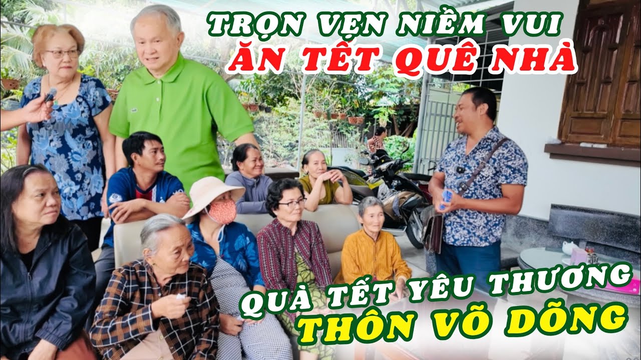 Hai Bác Việt Kiều Mỹ Virgina Thỏa Lòng Thiện Tâm Khi Tặng Quà Tết. Năm Nay Trọn Vẹn Ăn Tết Quê Hương