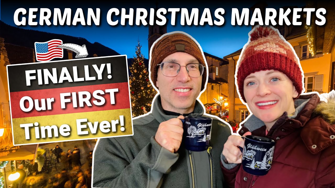 We FINALLY Went to A German Christmas Market! 🇩🇪 In the SNOW in Salzburg & Traunstein 🎄❄️