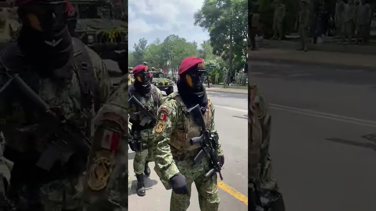 Fuerzas especiales y Fusileros Paracaidistas del Ej&eacute;rcito mexicano, listos para el Desfile Militar