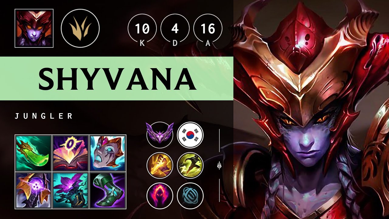 Shyvana Jungle vs Qiyana - KR Master Patch 25.09
