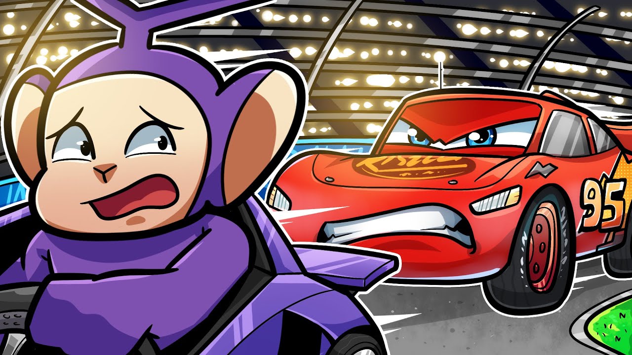 ESCAPE FROM LIGHTING MCQUEEN! | Tinky Winky Plays: Roblox SAVE LIGHTNING MCQUEEN