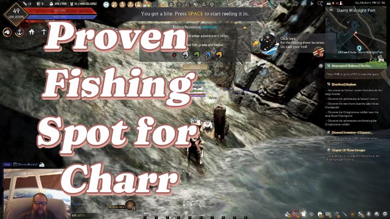 Black Desert Online (BDO) Proven Safe Fishing Spot for Charr. Lucky spot I'm #2 For Charr right now