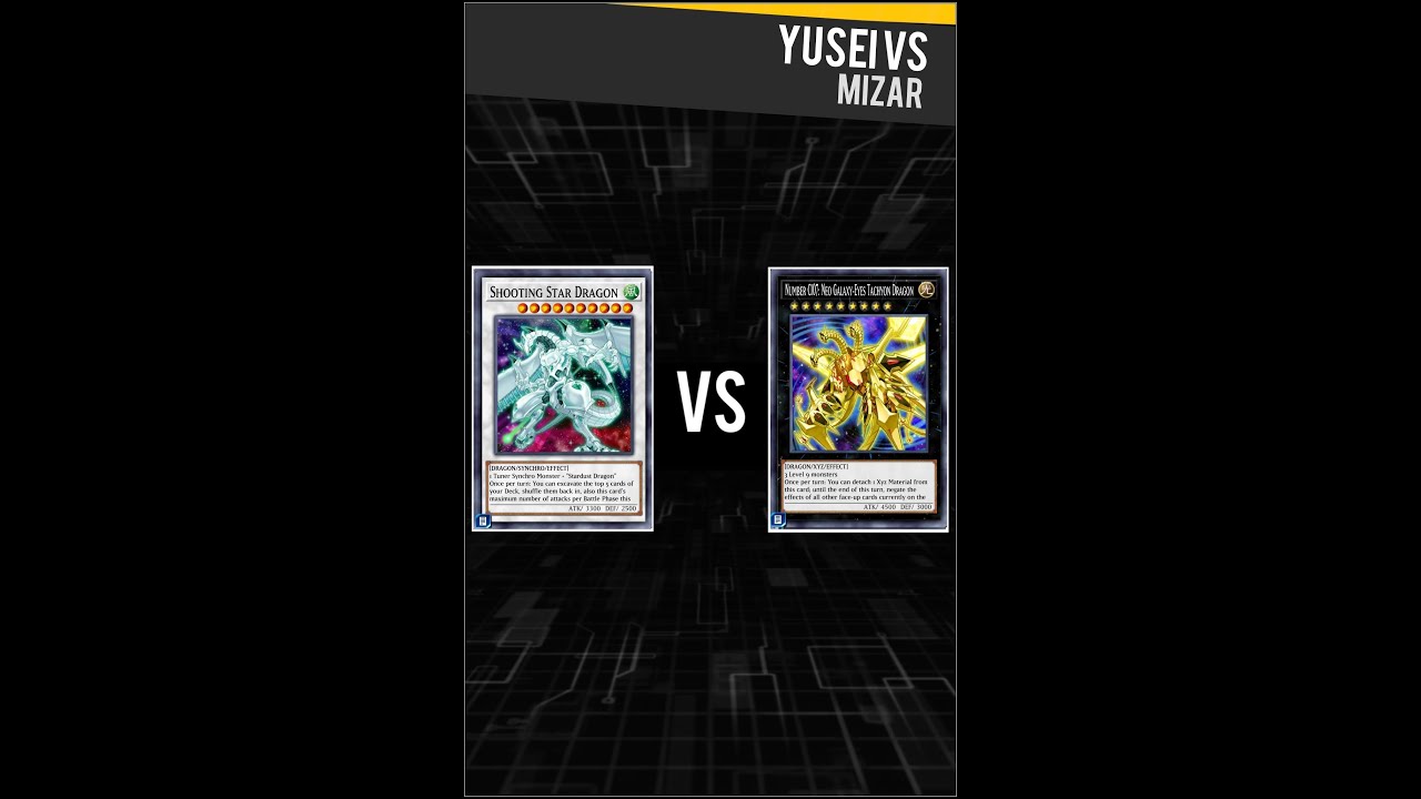 Yugioh Duel Links - Yusei Vs Mizar x Shooting Star Dragon meets Neo Galaxy-Eyes Tachyon Dragon