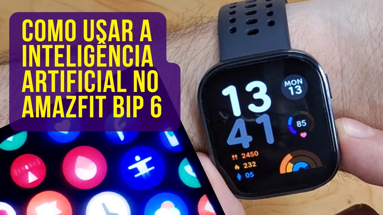 Como usar a Inteligência Artificial no Amazfit Bip 6 (Zepp Flow)