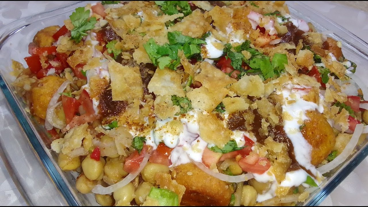Chana Chaat with Papri by Home Cooking
