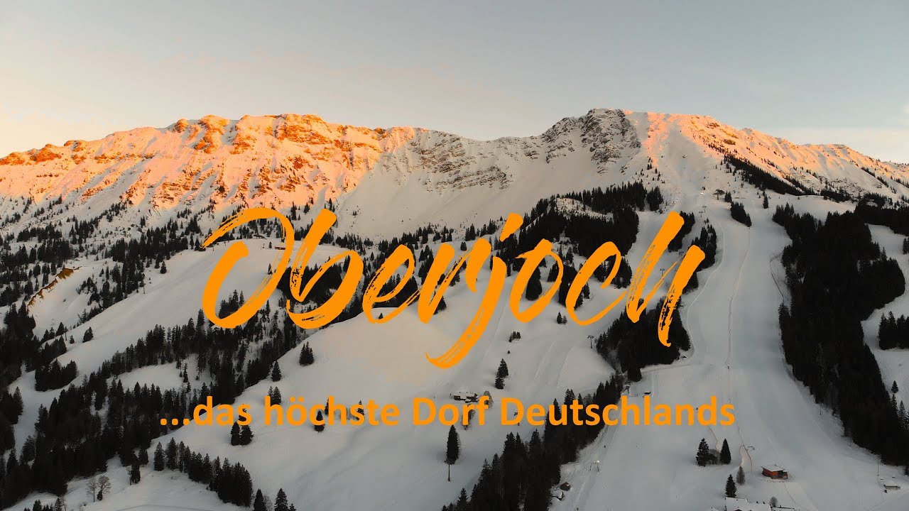 Oberjoch german mountain village from above 4K