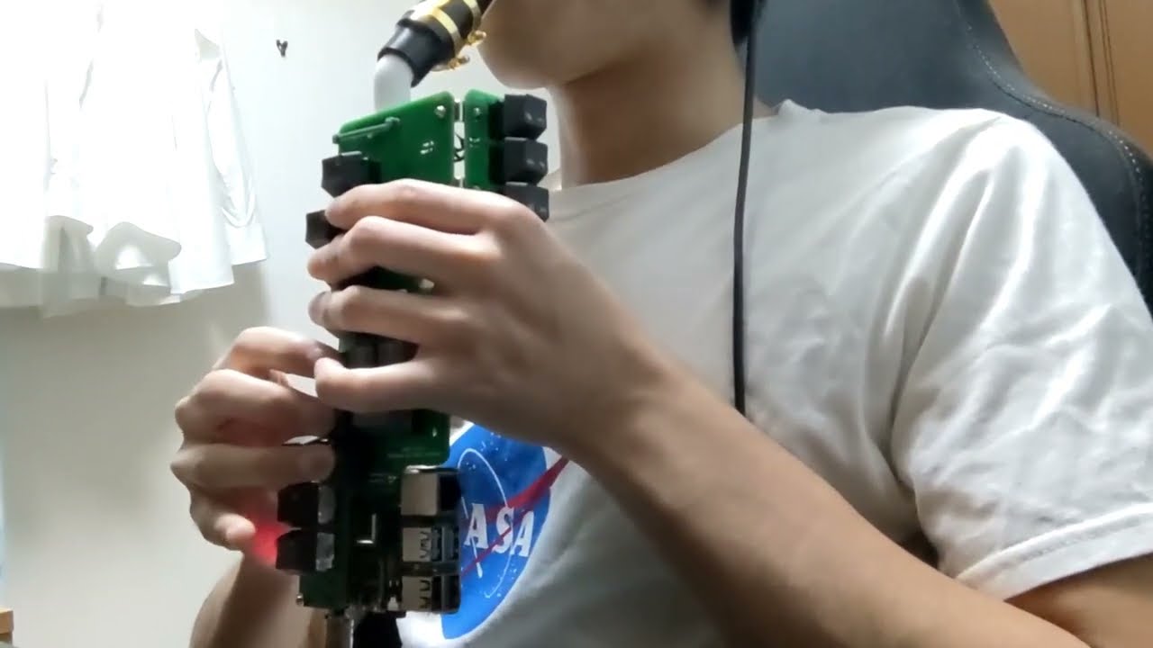自作電子楽器「Haxophone」演奏してみた【T-Square - Knight's Song】