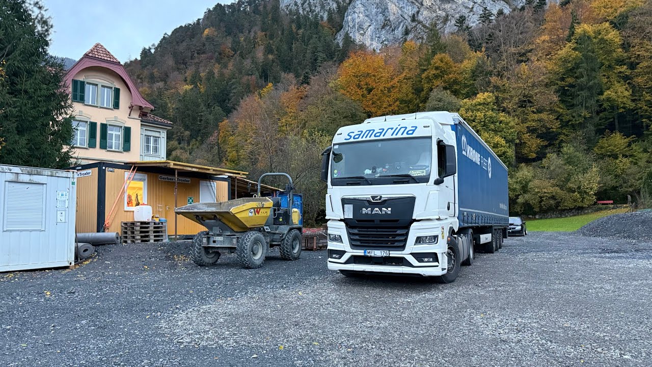 Germany 🇩🇪 to Switzerland 🇨🇭 Europe truck driver vlog Hindi ❤️ यूरोप ट्रक ड्राईवर व्लॉग हिंदी 🌹