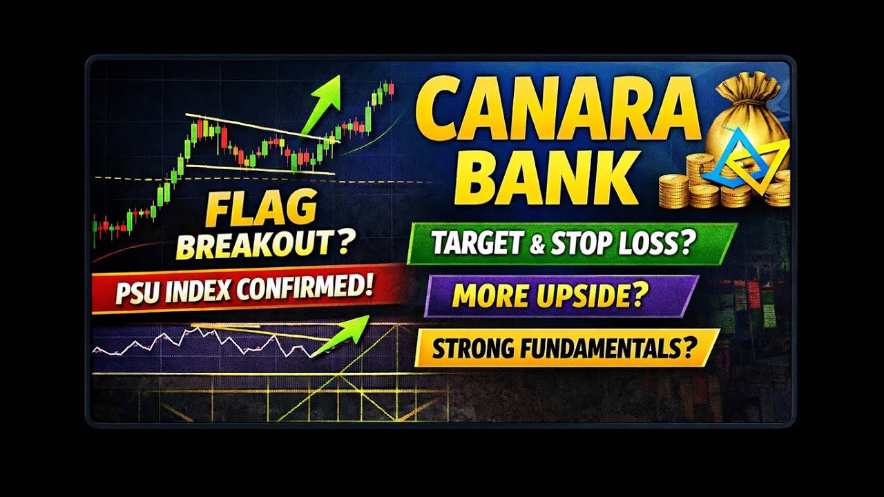 Canara Bank Flag Pattern 🔥 | PSU Index Confirmed ? | Targets & Risk Explained