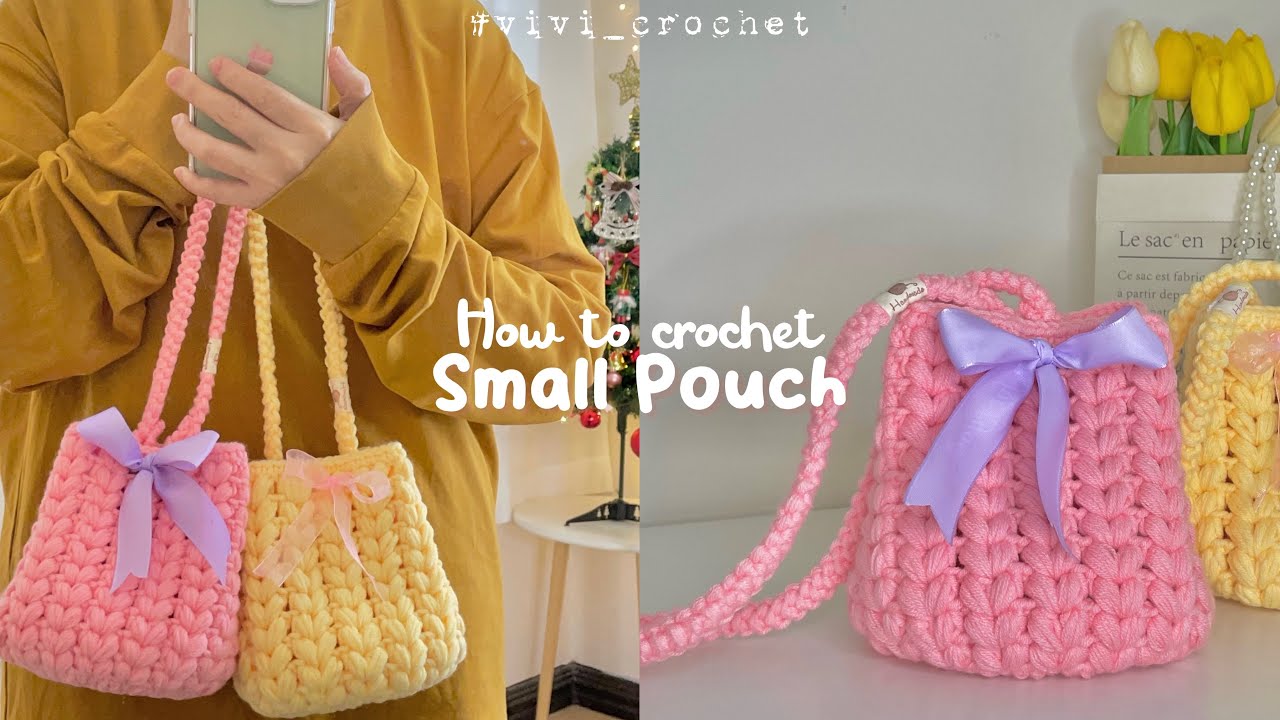 How To Crochet Small Pouch | Crochet Handmade Gift🎄