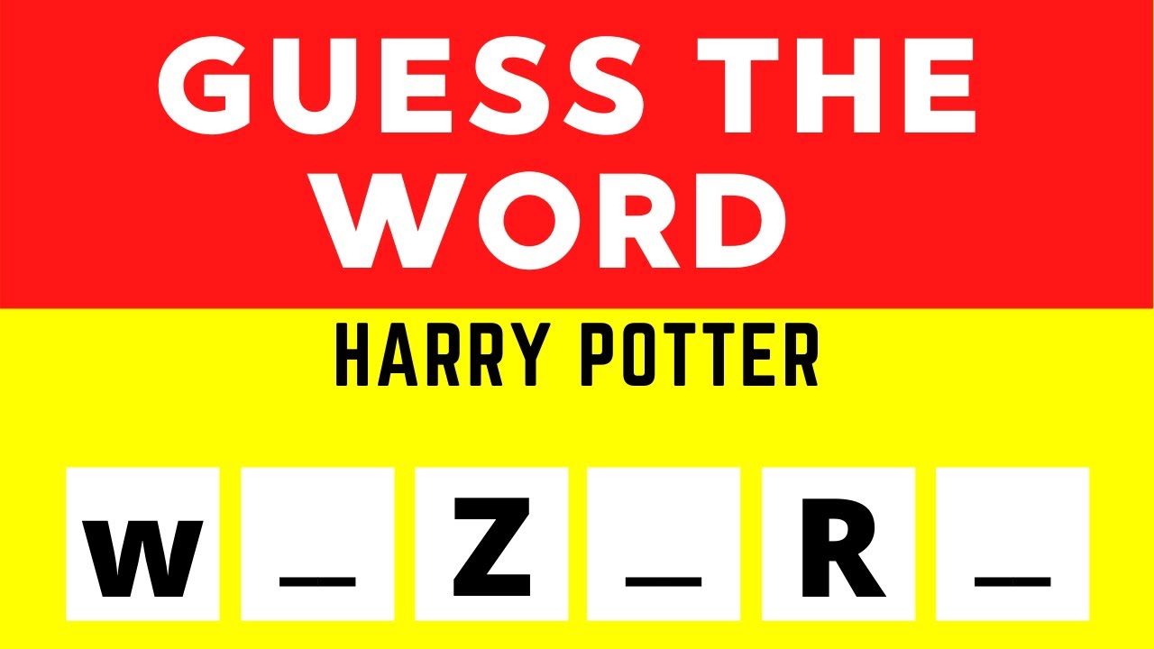 GUESS THE WORD | GUESS THE WORD CHALLENGE | GUESS THE WORD QUIZ