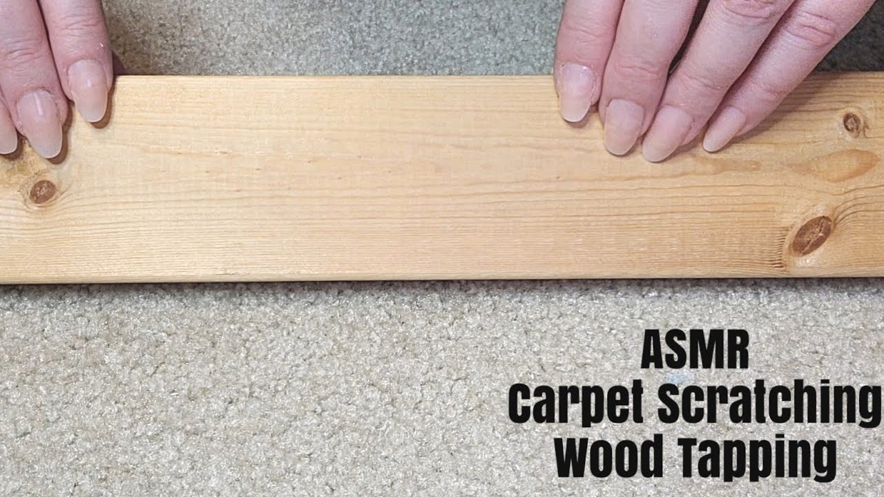 ASMR Fast Carpet Scratching And Wood Tapping-No Talking