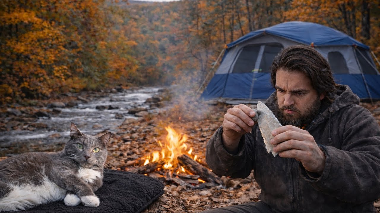 Rockhounding for Flint, Then Knapping It at Camp (Full Trip)