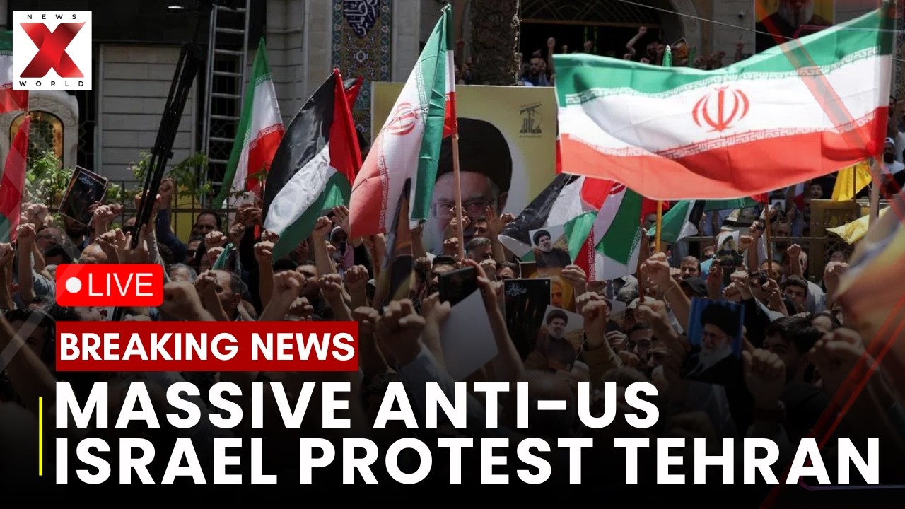 Tehran Protest LIVE :Iran Protesters Rally In Tehran Against US Israel War After Prayers| NXW