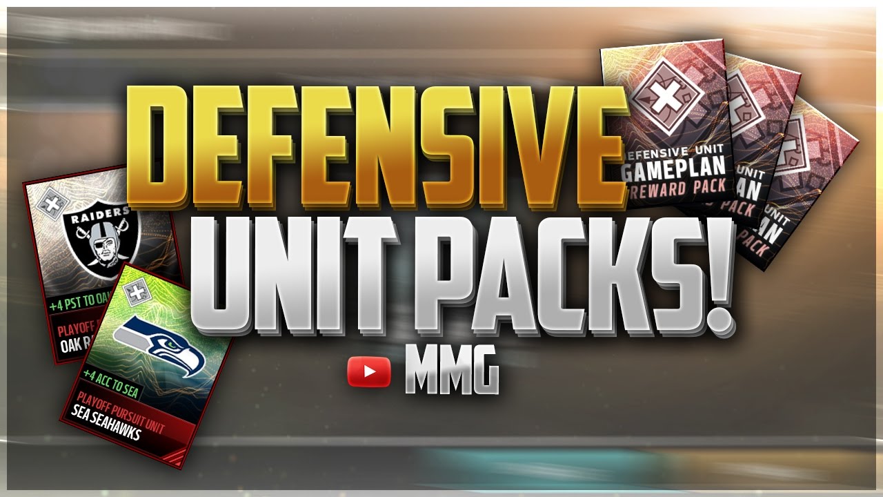 NEW DEFENSIVE UNIT PACKS! 1 MIL PER PACK! Madden Mobile 17