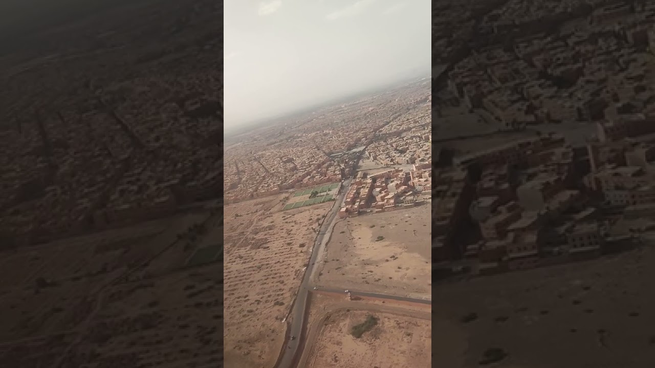 شاهدو اقلاع الطائرة من مطار مراكش واحسن هبوط في مطار سرقسطة @@@