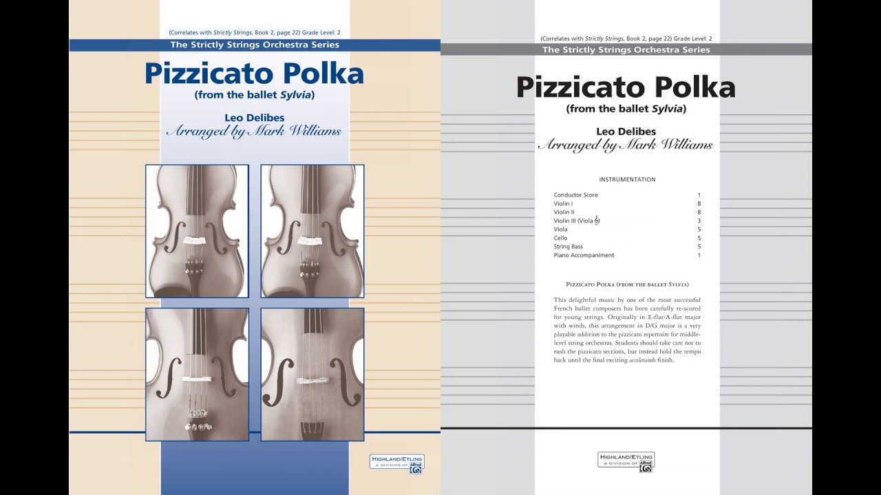 Pizzicato Polka, arr. Mark Williams – Score & Sound