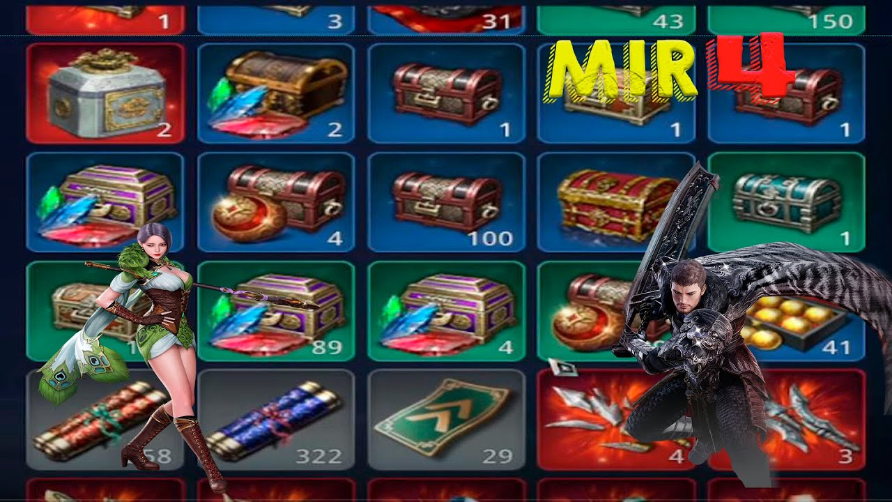 MIR4. SUPER APERTURA DE COFRES DE TODO TIPO Y ACERO OSCURO Y MUCHO MAS!
