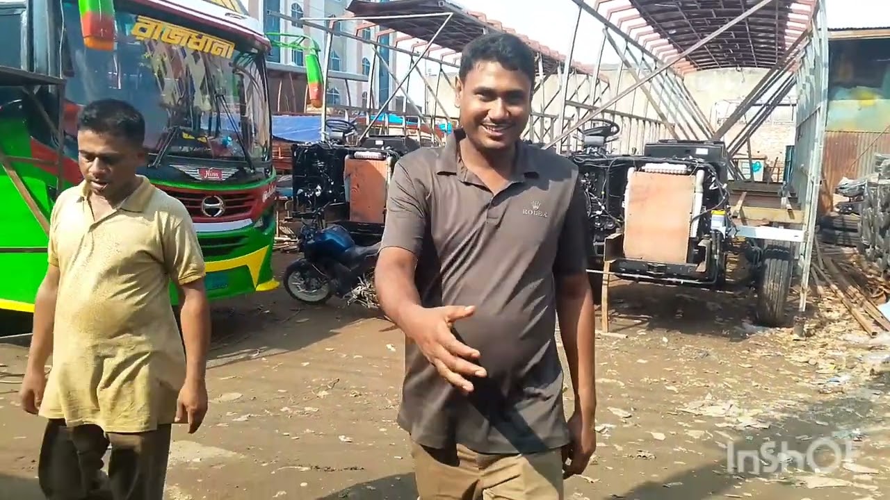 এখানে নতুন এসি নন এসি স্লিপার সব ধরনের বাস #automob গাড়ি  বানানো হয় পুরানোবাস রিপেয়ারিং করা হয়