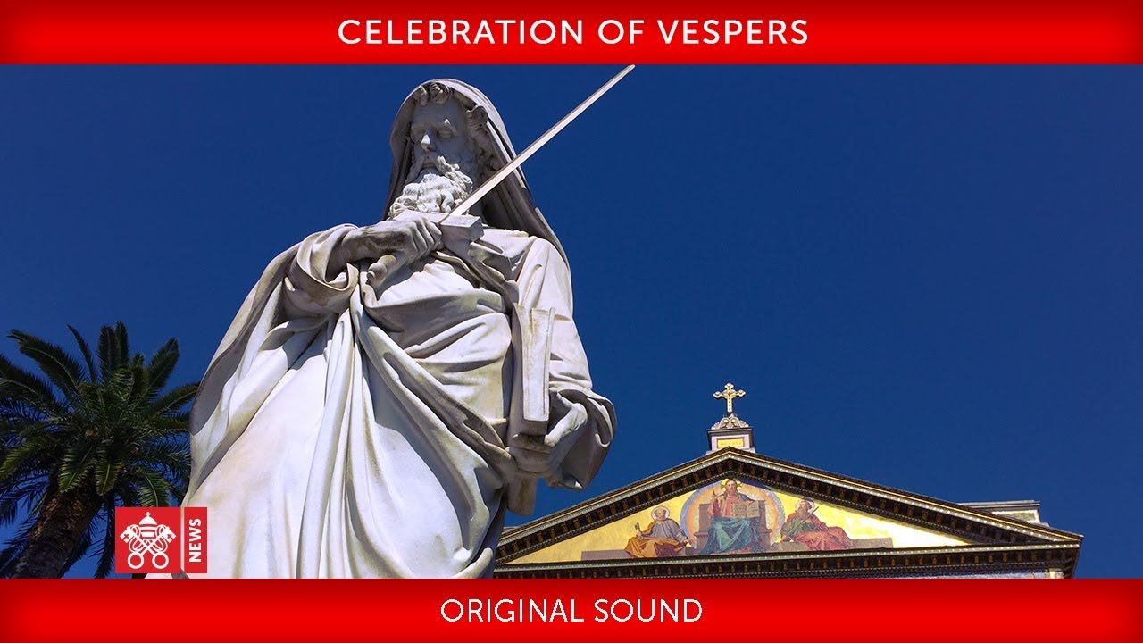 Pope Francis - Celebration of  Vespers 2019-01-18