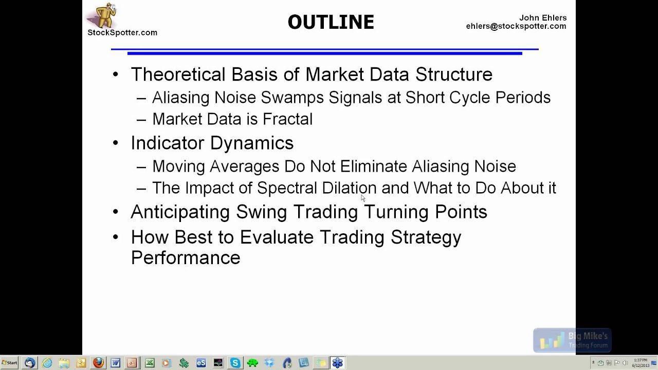 John Ehlers - Effective Indicators for Trading Strategies