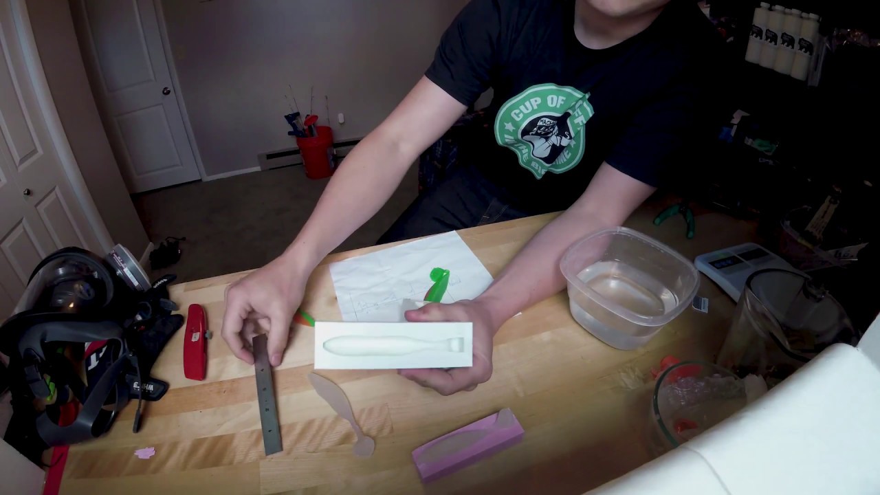 Making Open Pour Swim Baits with 3d Printed Mold