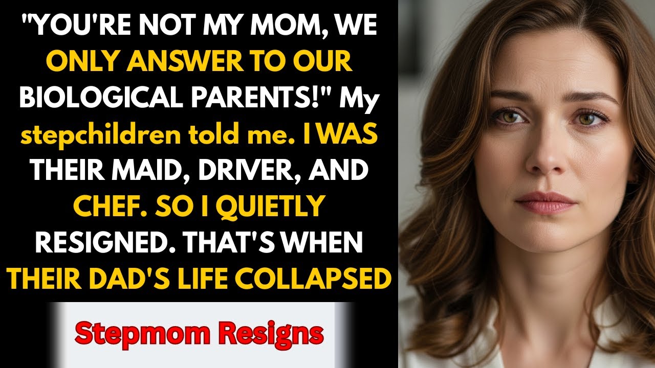 I Quit Being Their Stepmom: The Day I Stopped Cooking and Chaos Took Over.