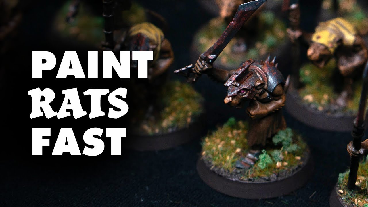 Speedpainting Skaven Clanrats SUPER FAST | No Contrast Paint