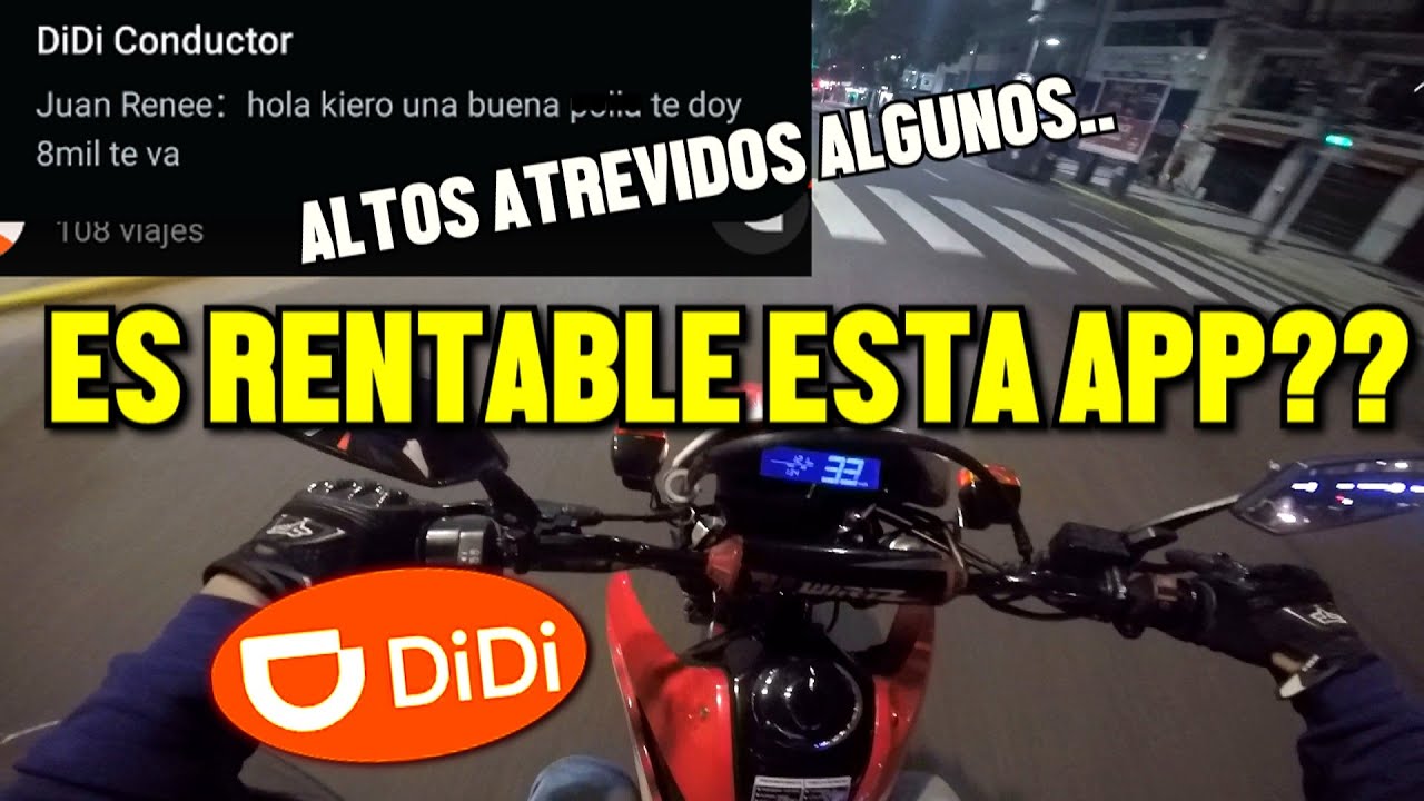 UNA MADRUGADA haciendo DIDI MOTO, CUANTO se GANA?? MARZO 2024 💸🏍⚠