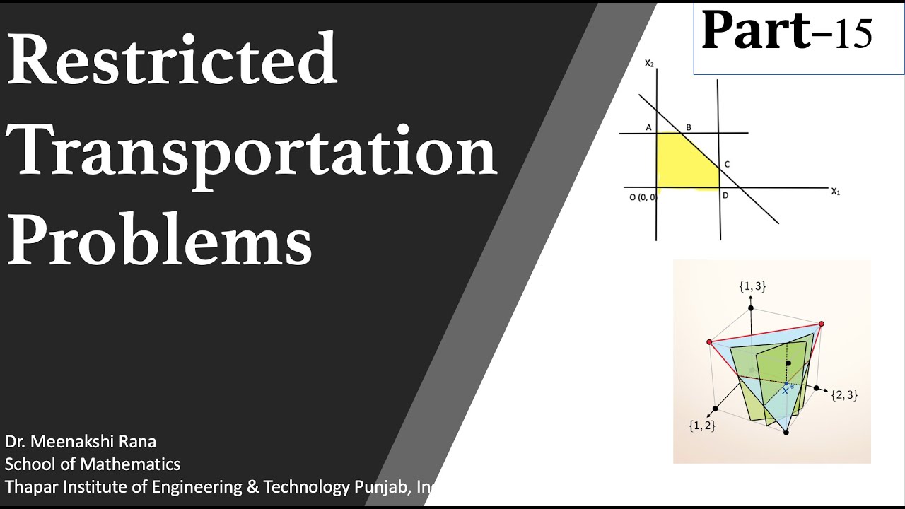 Transportation Problem (Part-15): Restricted Transportation Problem