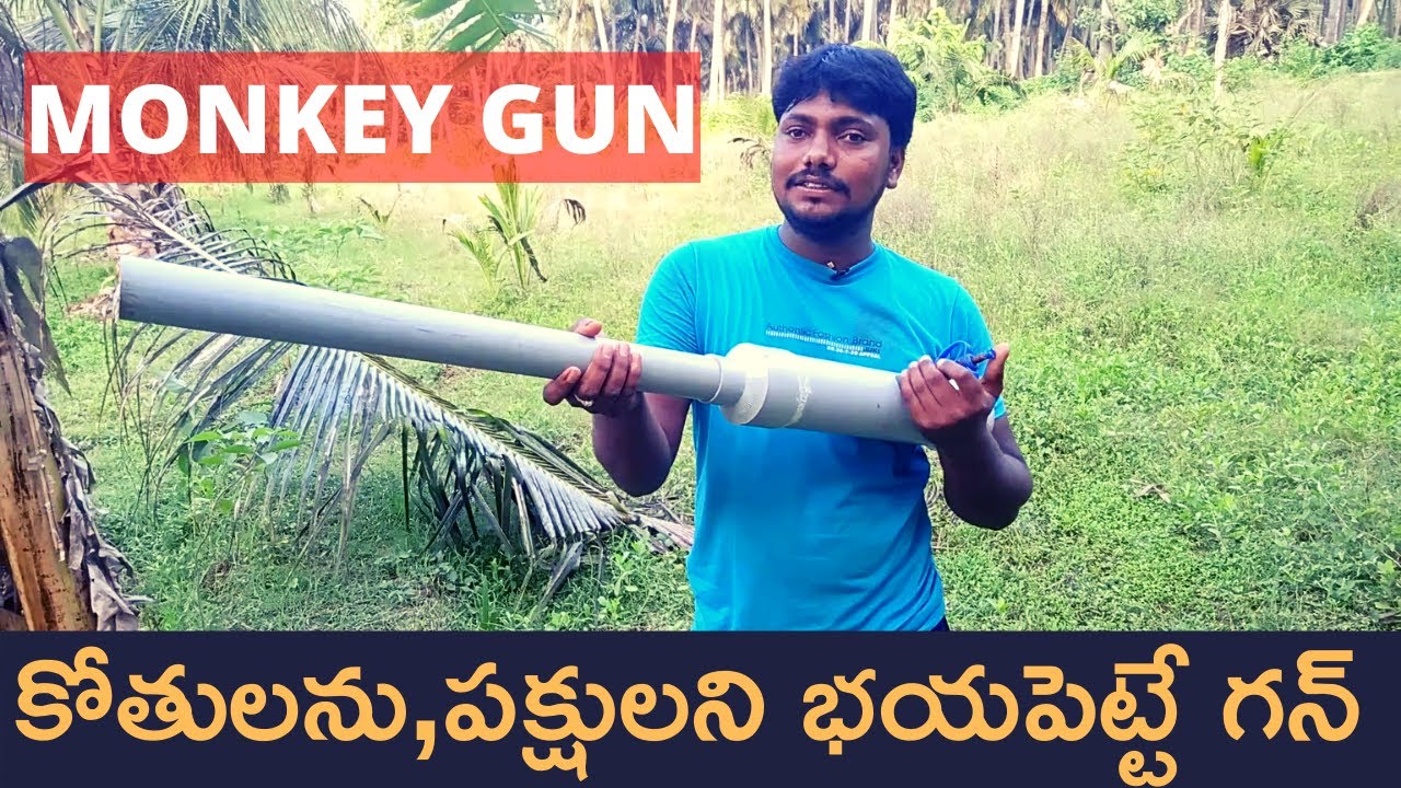 How to Make Monkey Scare Gun Using PVC Pipe || iSpeed Experiments