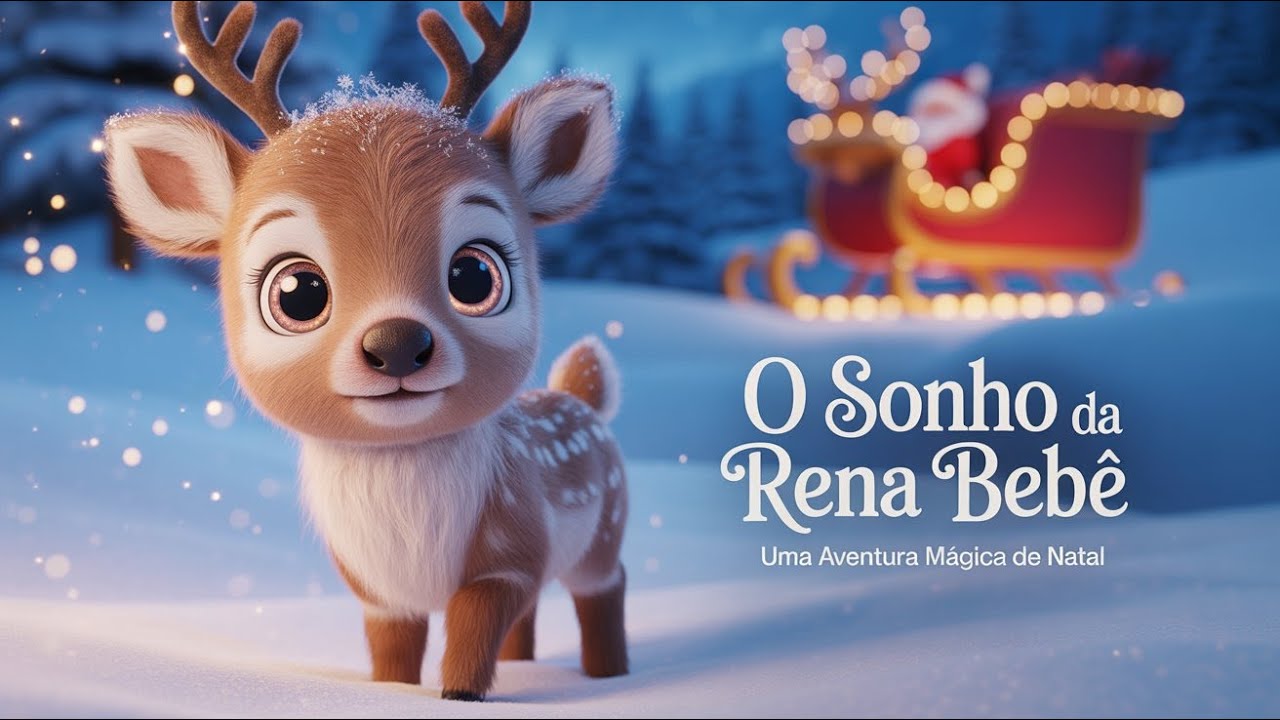 O Sonho da Pequena Rena | Conto Infantil de Natal Encantador