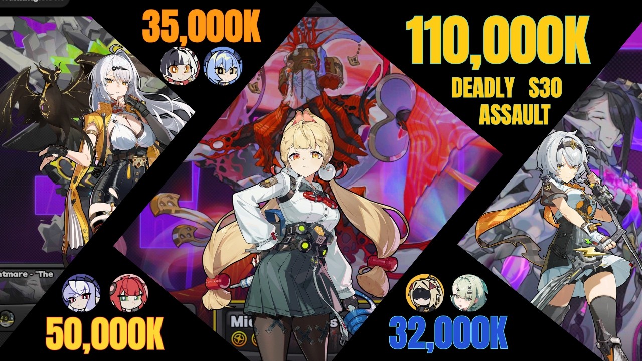 110K Deadly Assault Clear with Sanby, Alice and Yixuan | ZZZ DA Season 30 | Version 2.6