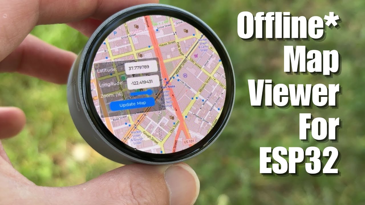 Offline Map Viewer with ESP32 and Round Display