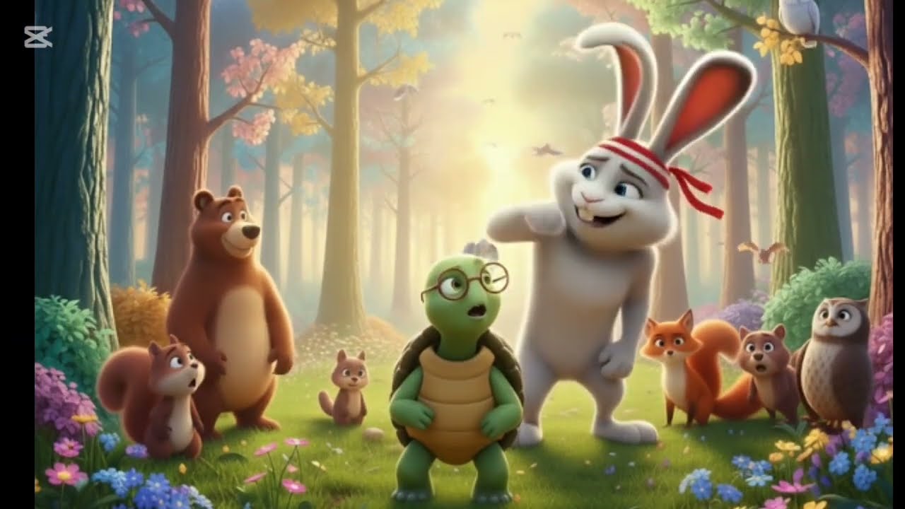 قصة السلحفاة والأرنب 🐢🐇 | قصة أطفال قبل النوم عن الصبر وعدم الغرور
