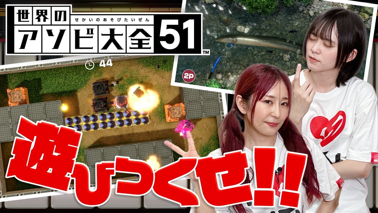 【世界のアソビ大全51】久々にのんびりゲーム回!! 協力したり競ったり!!【ゆきめぐTV】