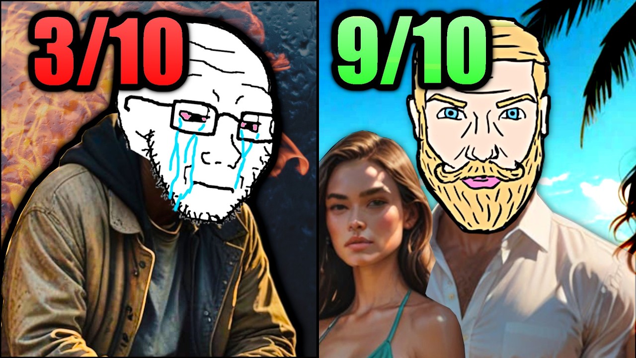 Life of a Sub 5 Male vs Life of a CHAD