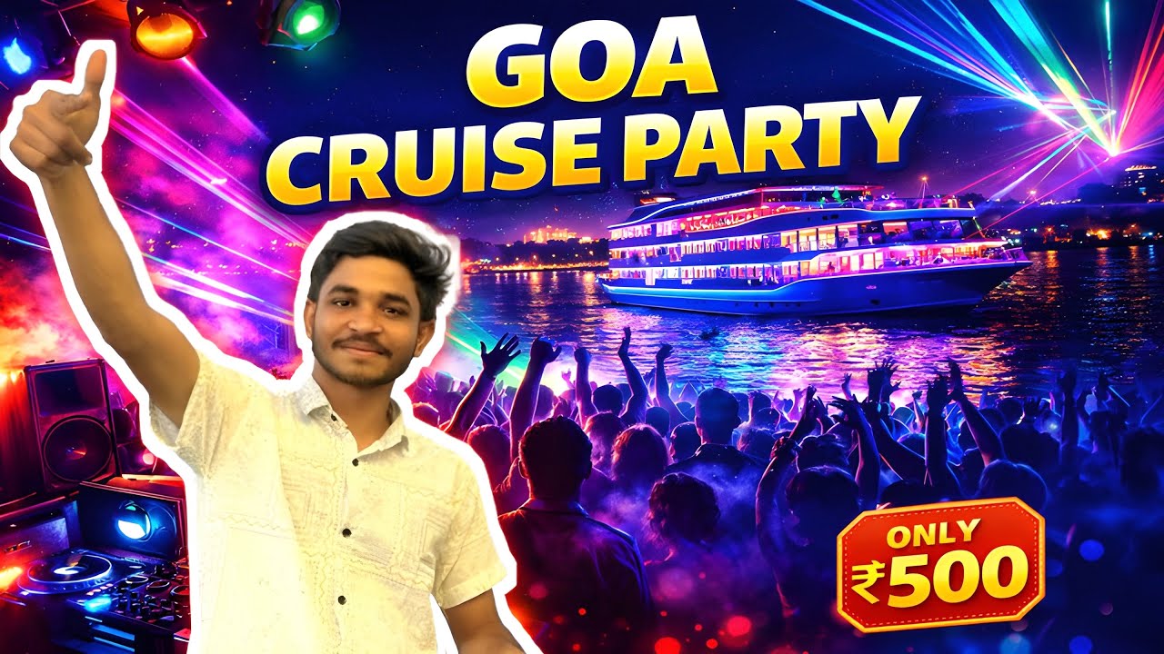 Cruise party in Goa only - 500₹ ￼| Cheapest cruise 🚢 Party in Goa | Casino in Goa | Goa Nightlife 
