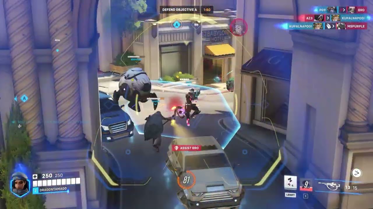 Overwatch2: Ana gameplay Hollywood heal 10k (no commentary)