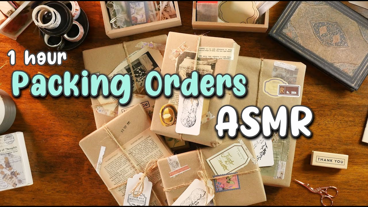 Packing orders ASMR Real time / (No music or Talking) 1 Hour