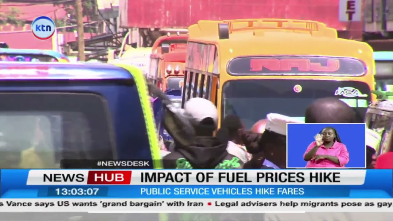 Kenyans face rising transport costs as fuel prices push matatu fares up by 25 per cent