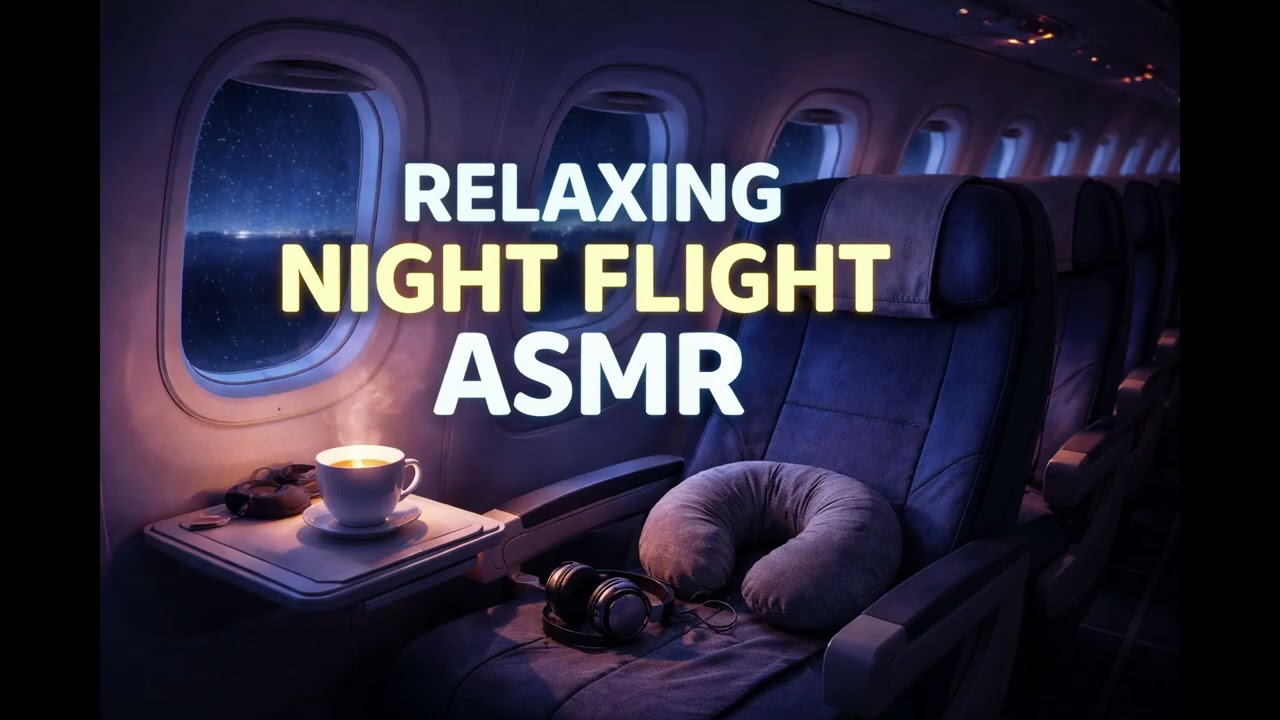 🌙 6 Std. Sanftes Flugzeug-ASMR du fliegst direkt in den Schlaf ✨ ASMR Flugzeuggeräusche