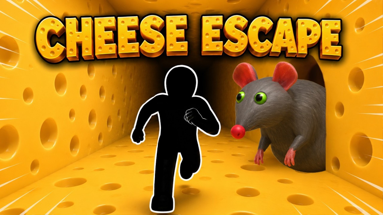 CHEESE ESCAPE 🧀 Immersive Interactive Warm Up | Roblox Rat Chase | Viral Interactive Game | 4K