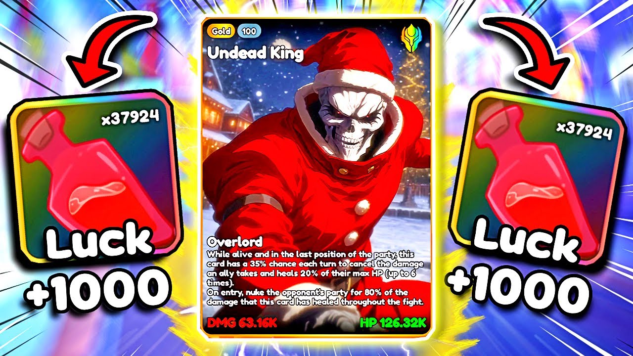 PULLING OP CARDS with +1000 LUCK in Anime Card Clash