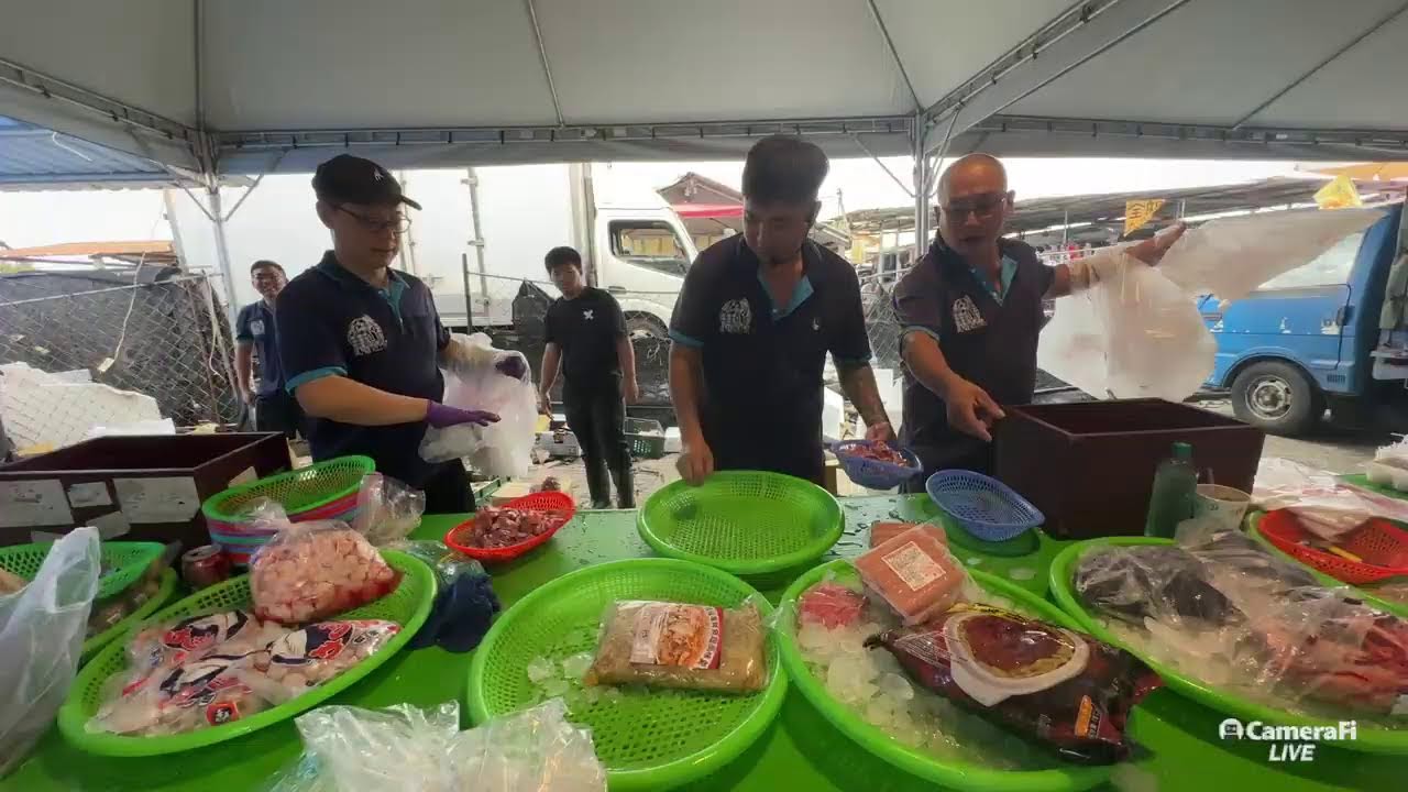 0405善化牛墟 港都小孟海鮮拍賣～